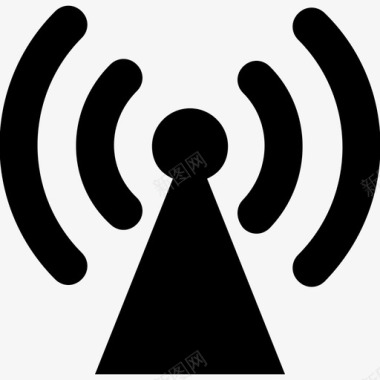 wifi塔天线通信图标图标