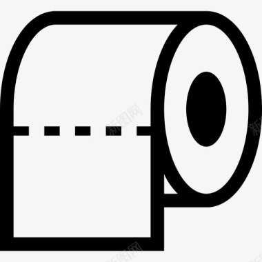 卫生纸卷浴室卫生间图标图标