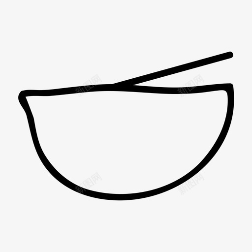 热汤饭菜汤碗图标svg_新图网 https://ixintu.com 汤匙 汤碗 热汤 食物和饮料 饭菜