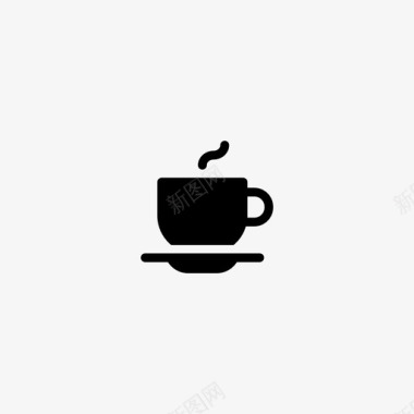 咖啡杯浓缩咖啡早晨图标图标