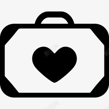 带着一颗心的手提箱做我的情人图标图标