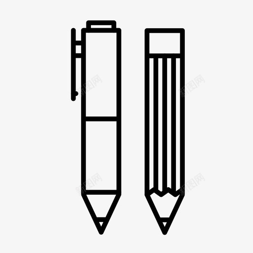 工具艺术创意图标svg_新图网 https://ixintu.com 创意 绘画 艺术 设计和响应式设计 设计工具 钢笔 铅笔