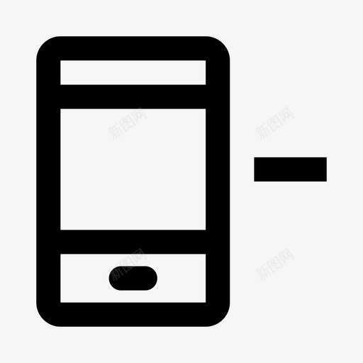 移除设备移动设备电话图标svg_新图网 https://ixintu.com 技术 电话 移动设备 移除设备 设备