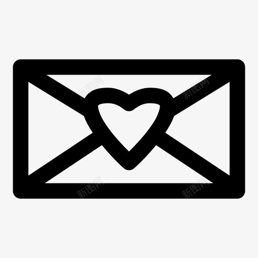 情书情侣信封图标svg_新图网 https://ixintu.com 信封 心 情书 情侣
