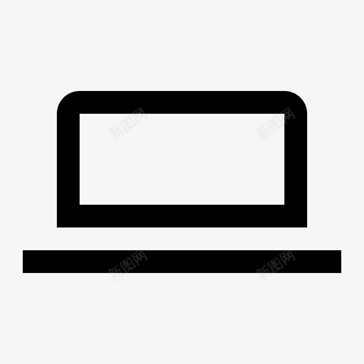 笔记本电脑苹果设备图标svg_新图网 https://ixintu.com 基本工具 工具 笔记本电脑 苹果 设备