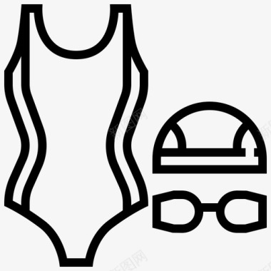 游泳运动泳帽图标图标