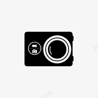 动作摄影机摄影图标图标