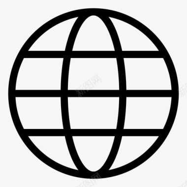 地球仪天文学互联网图标图标