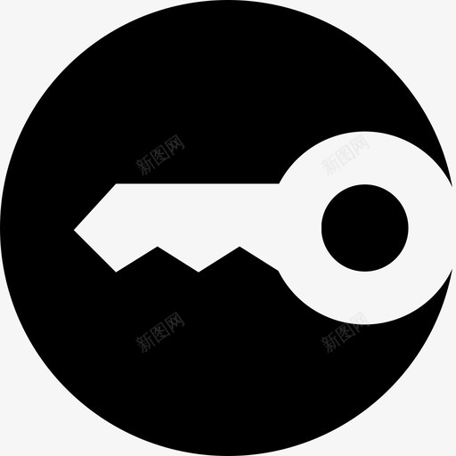 密钥访问通行图标svg_新图网 https://ixintu.com 密码 密钥 私人 网络负空间 解锁 访问 通行