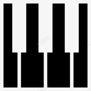 钢琴设备媒体图标图标