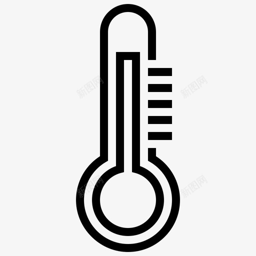 温度预报炎热图标svg_新图网 https://ixintu.com 天气 季节 温度 温度计 炎热 预报