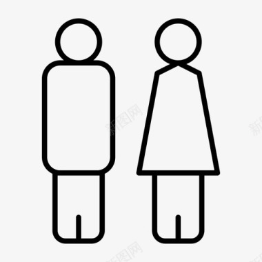 夫妻男孩性别图标图标
