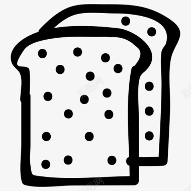 面包房晚餐食物图标图标