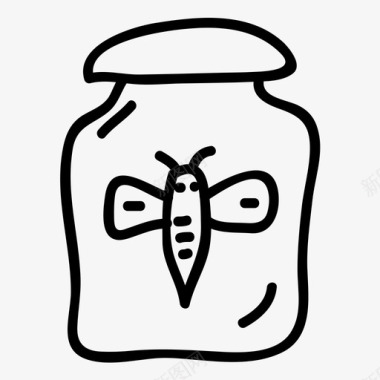 蜂蜜蜂蜜罐蜜蜡图标图标
