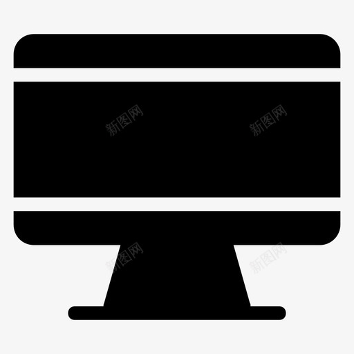 计算机设备显示器图标svg_新图网 https://ixintu.com pc 屏幕 显示器 电子图形图标 监视器 计算机 设备