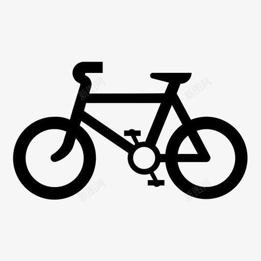 自行车公路轮子图标svg_新图网 https://ixintu.com 公路 自行车 轮子