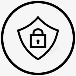 s锁安全防病毒锁图标高清图片