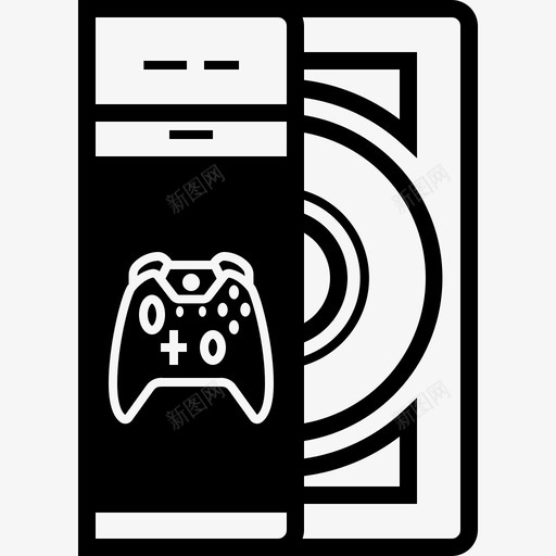 xbox游戏光盘游戏机封面图标svg_新图网 https://ixintu.com dvd xboxone控制台标志符号 xbox游戏光盘 封面 游戏机