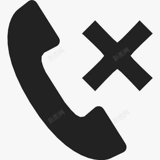 拒绝的电话电话讲话图标svg_新图网 https://ixintu.com 拒绝的电话 电话 讲话 谈话