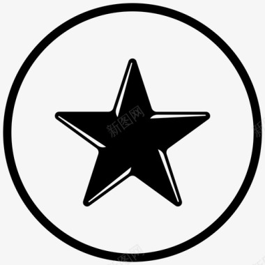 明星徽章书签图标图标