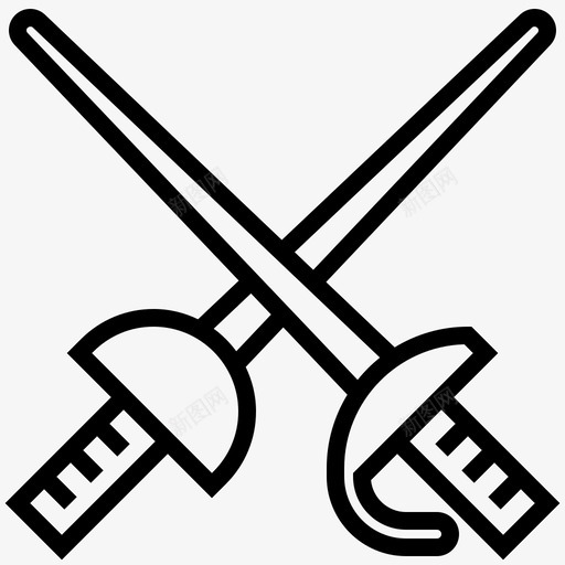 剑剑术运动图标svg_新图网 https://ixintu.com 剑 剑术 运动