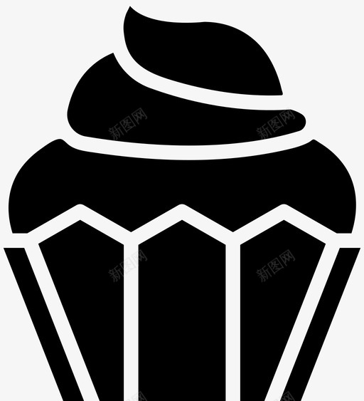 纸杯蛋糕烹饪饮料图标svg_新图网 https://ixintu.com smashicons美食3固体 吃 烹饪 纸杯蛋糕 食物 饮料