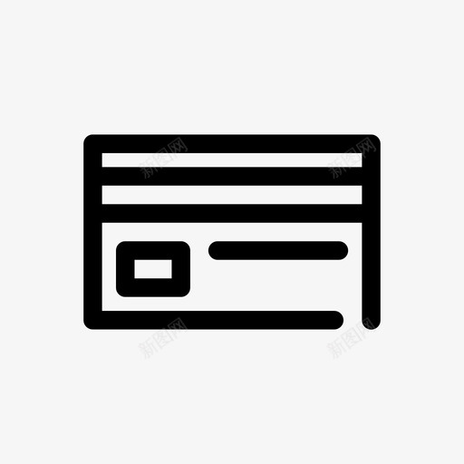 信用卡身份证支付图标svg_新图网 https://ixintu.com 信用卡 商务粗体 支付 购物卡 身份证