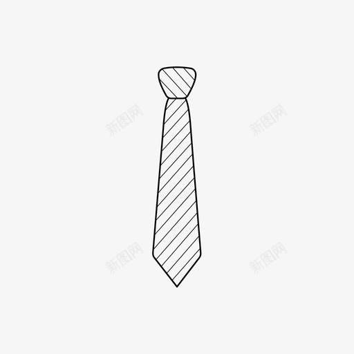 领带商务服装图标svg_新图网 https://ixintu.com 商务 服装 职业服装 领带
