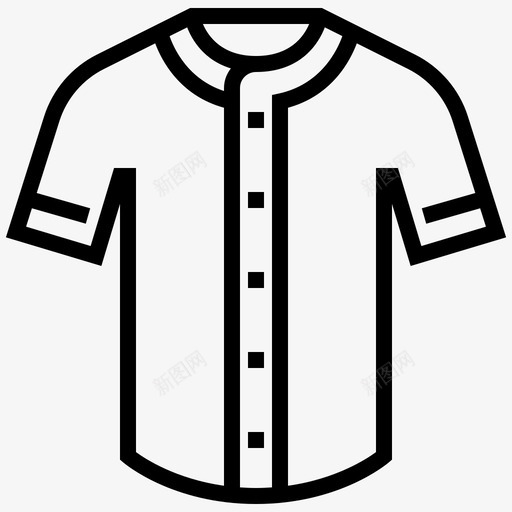 衬衫棒球棒球服图标svg_新图网 https://ixintu.com 棒球 棒球服 衬衫 运动衫