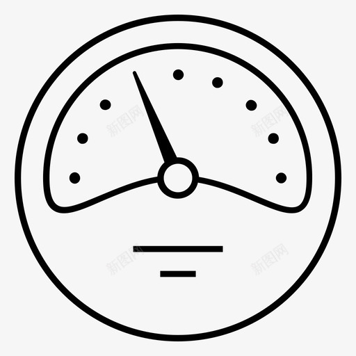 转速表快速指示器图标svg_新图网 https://ixintu.com 仪表图标 压力计 快速 指示器 测量 转速表