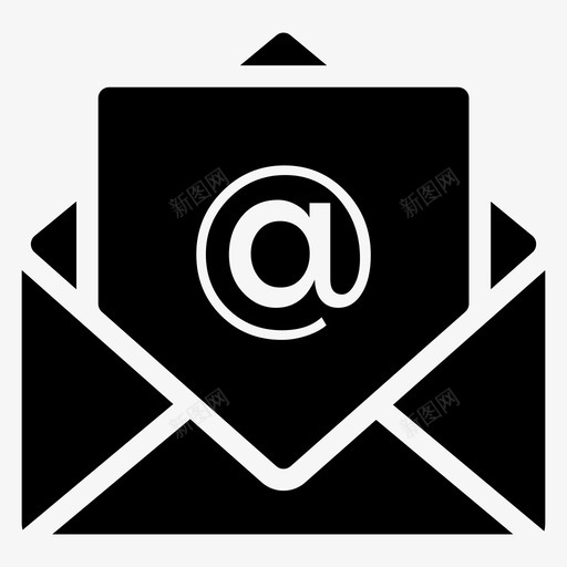 信件商务电子邮件图标svg_新图网 https://ixintu.com 信件 信封 商务 打开 搜索引擎优化营销字形图标第一卷 消息 电子邮件