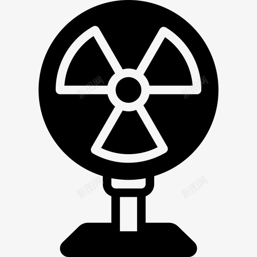 桌面风扇关闭设备办公室图标svg_新图网 https://ixintu.com 办公室 办公设备 桌面风扇关闭 设备