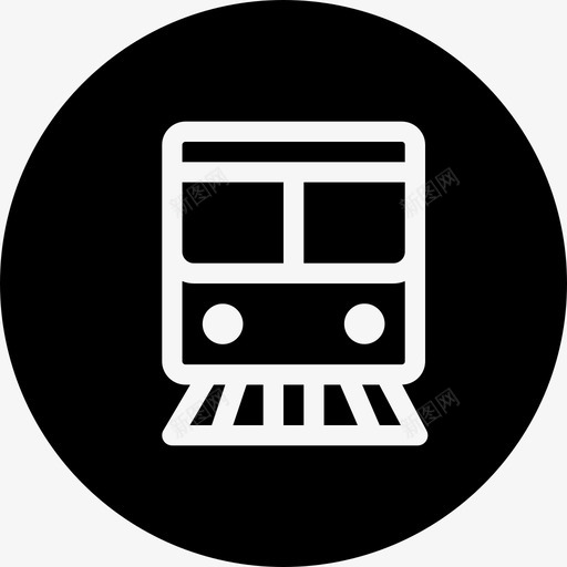 列车机车火车站图标svg_新图网 https://ixintu.com 交通 列车 机车 火车站 连通性差的环线 通信