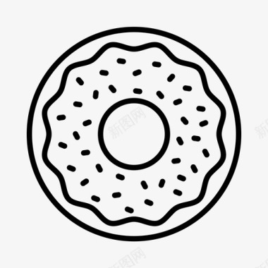 甜甜圈嘉年华集市图标图标