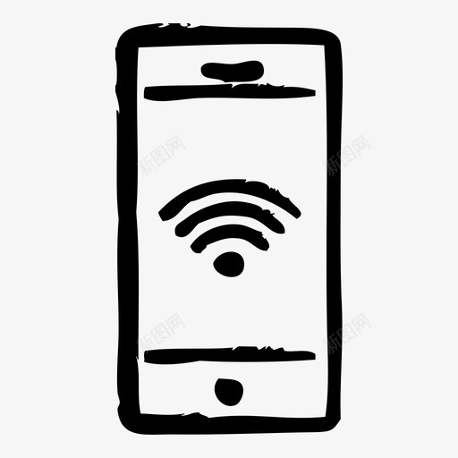 wifi计算机互联网图标svg_新图网 https://ixintu.com wifi 万维网 互联网 草图2 计算机