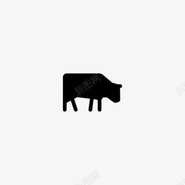 牛安格斯牛肉图标图标