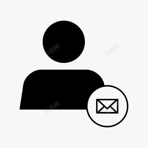 联系人用户帐户电子邮件图标svg_新图网 https://ixintu.com 个人资料 帐户 电子邮件 联系人用户