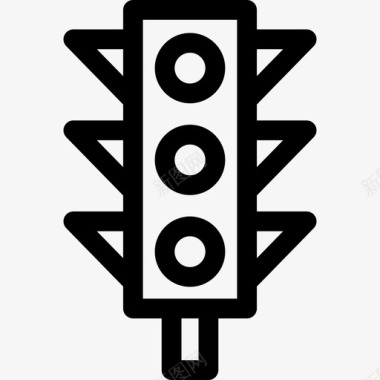 红绿灯交通poi公共场所概述图标图标