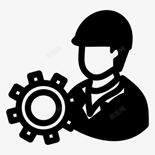 维修工图标svg_新图网 https://ixintu.com 维修工