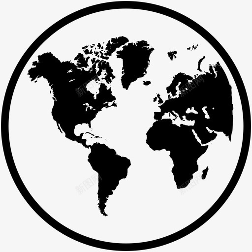 世界地图地球全球图标svg_新图网 https://ixintu.com 世界地图 全球 国家 地球 星球