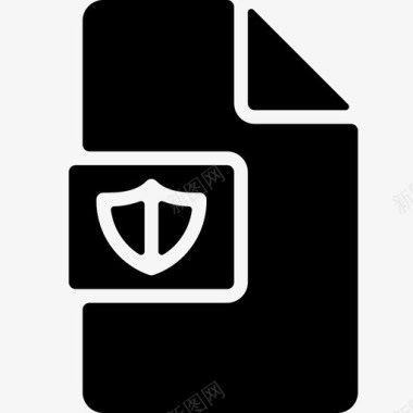 安全文件类型保护屏蔽图标图标