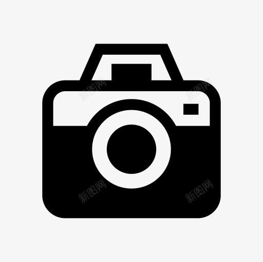 相机图像照片图标svg_新图网 https://ixintu.com 图像 图片 旅行 照片 相机 野营填充图标集