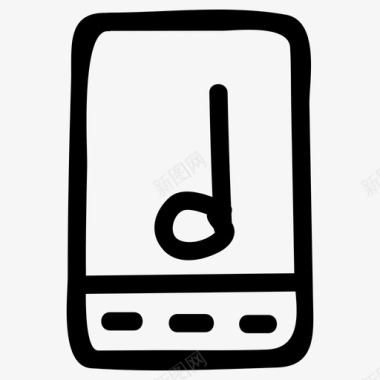 移动音乐音频手机图标图标