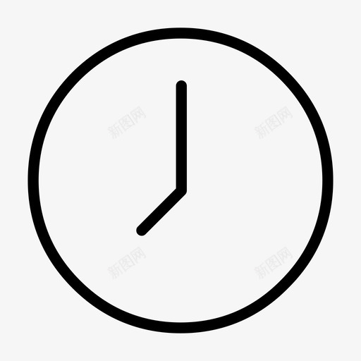 时钟小时时间图标svg_新图网 https://ixintu.com 小时 时钟 时间 用户界面