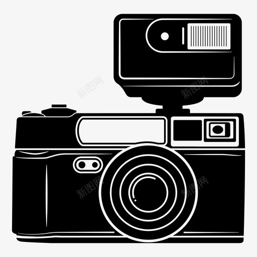 测距相机摄影定点拍摄图标svg_新图网 https://ixintu.com 定点拍摄 摄影 测距和定点拍摄相机 测距相机