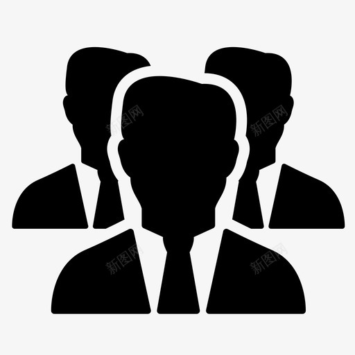 员工就业人力图标svg_新图网 https://ixintu.com 人力 办公室职员 员工 就业