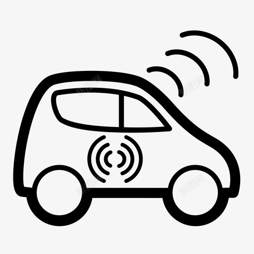 自动汽车汽车wifi无人驾驶汽车图标svg_新图网 https://ixintu.com 人工智能 无人驾驶汽车 汽车wifi 自动汽车 自动驾驶汽车