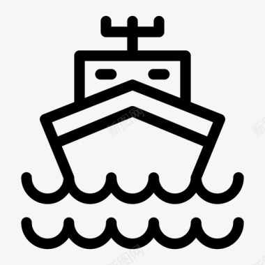船海水图标图标