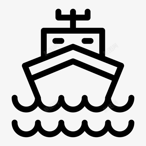 船海水图标svg_新图网 https://ixintu.com 水 海 船