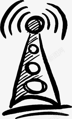 宽带塔网络信号图标图标
